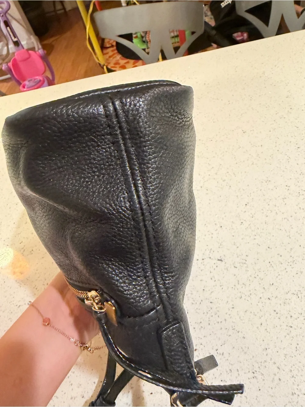 Small kate spade cobble hill Ellen pebble leather crossbody bag black